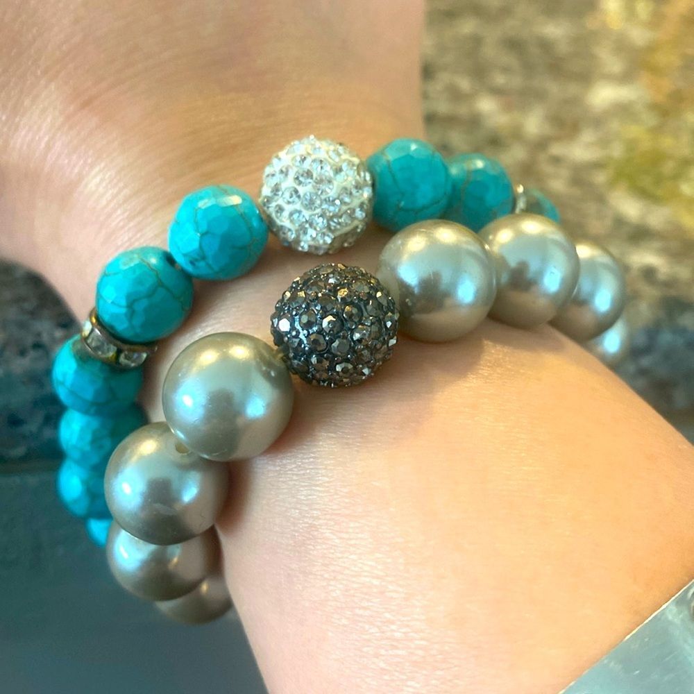Stella & Dot beaded Stretch Bracelet bundle